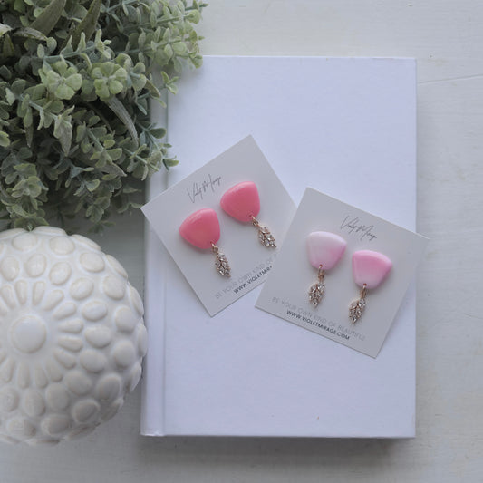 Gaia Earrings in Pink Pearl